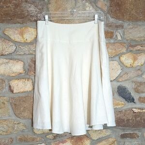 Lauren Ralph Lauren 100% Linen Cream Skirt
